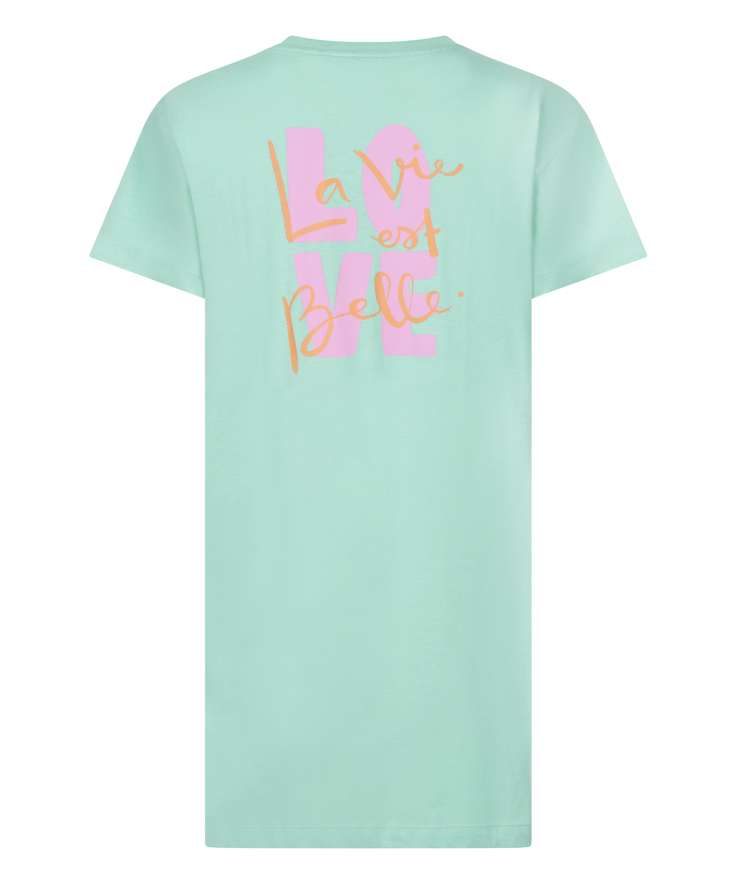 Chemise de nuit col rond, Vert, main