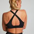 HKMX Brassière de sport de niveau 1, Noir