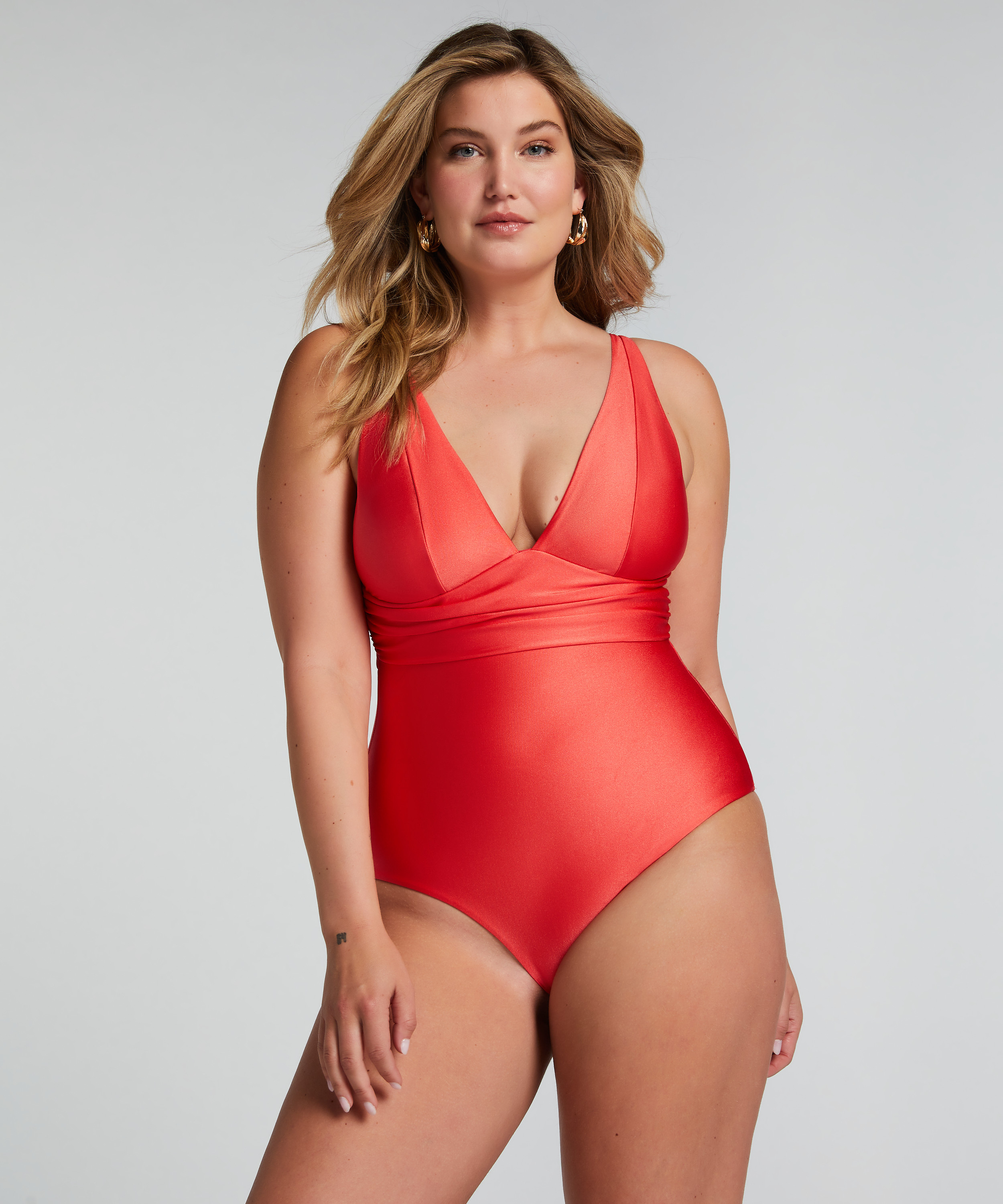 Maillot de bain Shaping Luxe, Rouge, main