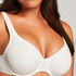 Soutien-gorge à armatures non-préformé Satin Fleece, Blanc