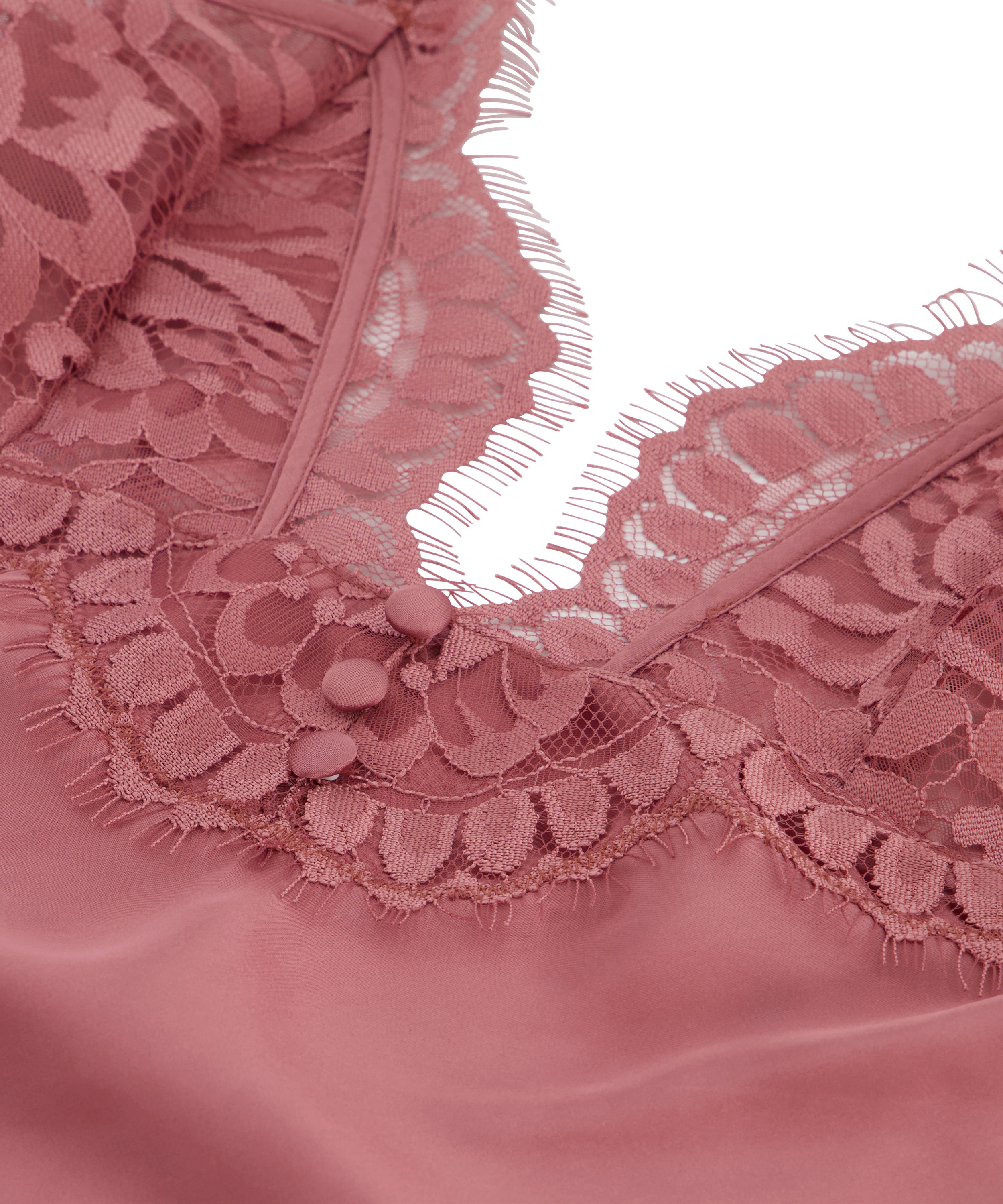 Déshabillé en satin Zara, Rose, main