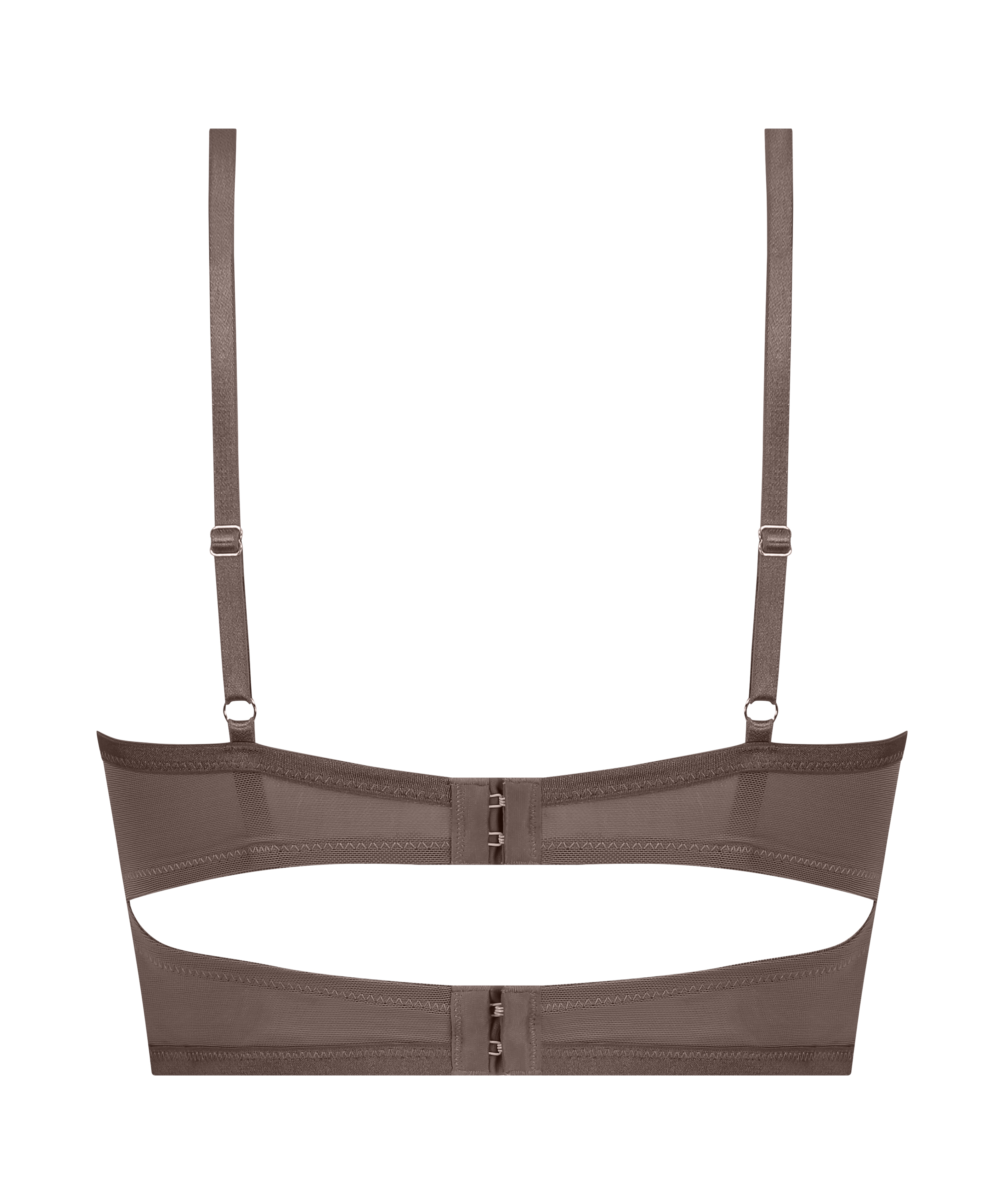 Soutien-gorge à armatures préformé longline Arabella, Marron, main