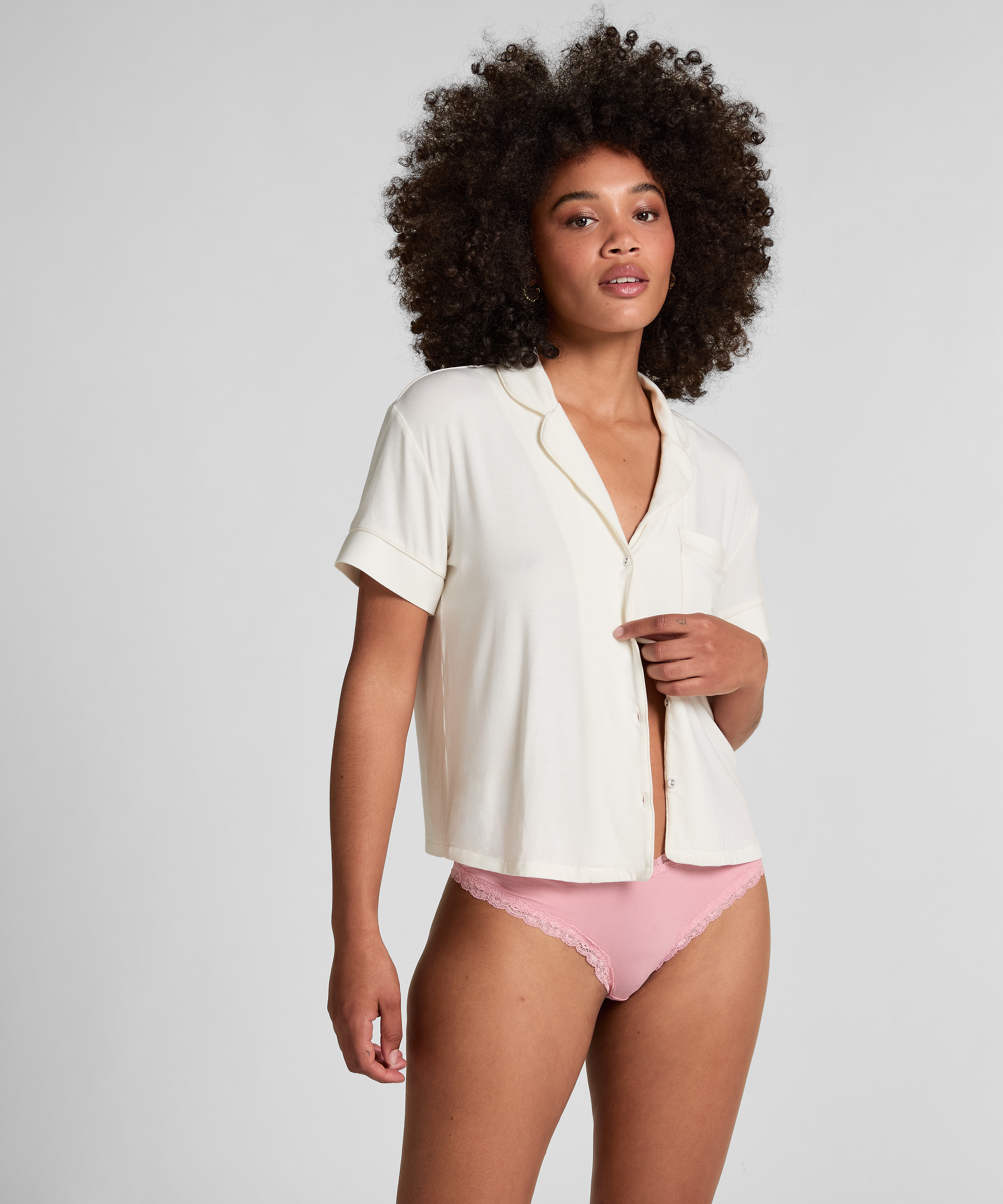 Culotte br&eacute;silienne V-Shape Alex, Rose, main