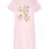 Chemise de nuit col rond, Rose