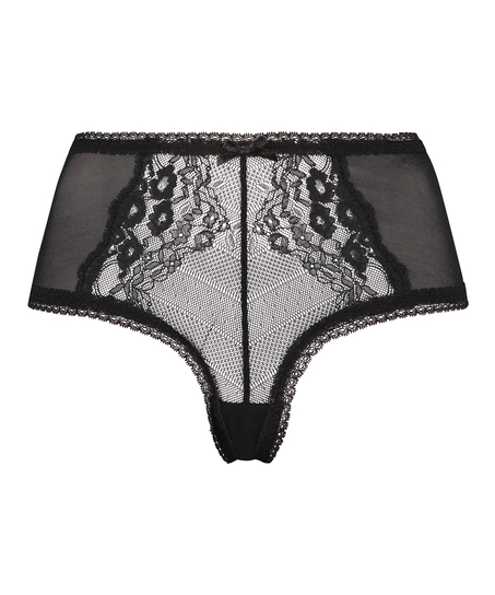 Slip brésilien Cali Curvy, Noir