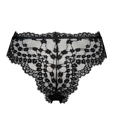 Slip brésilien Daisy, Noir