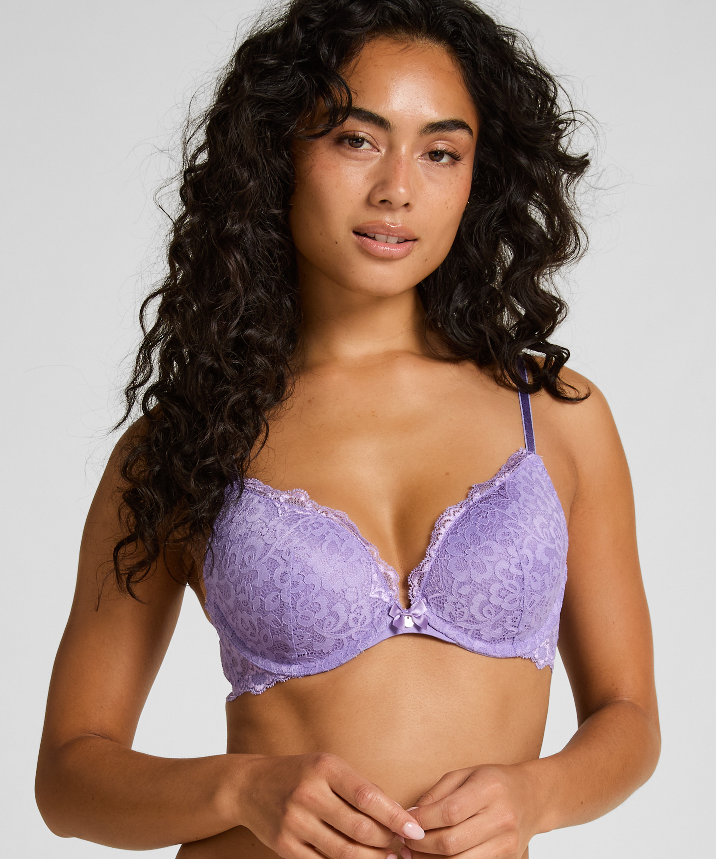 Soutien-gorge &agrave; armatures pr&eacute;form&eacute; push-up Marine, Violet, main