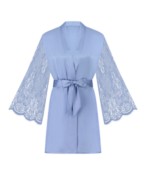 Kimono Satin, Bleu