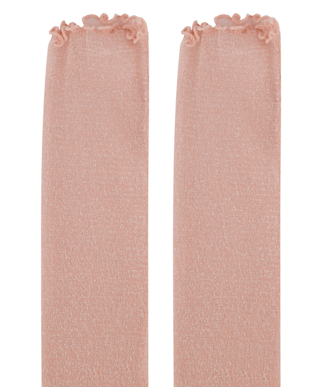 Chaussettes Glitter, Rose