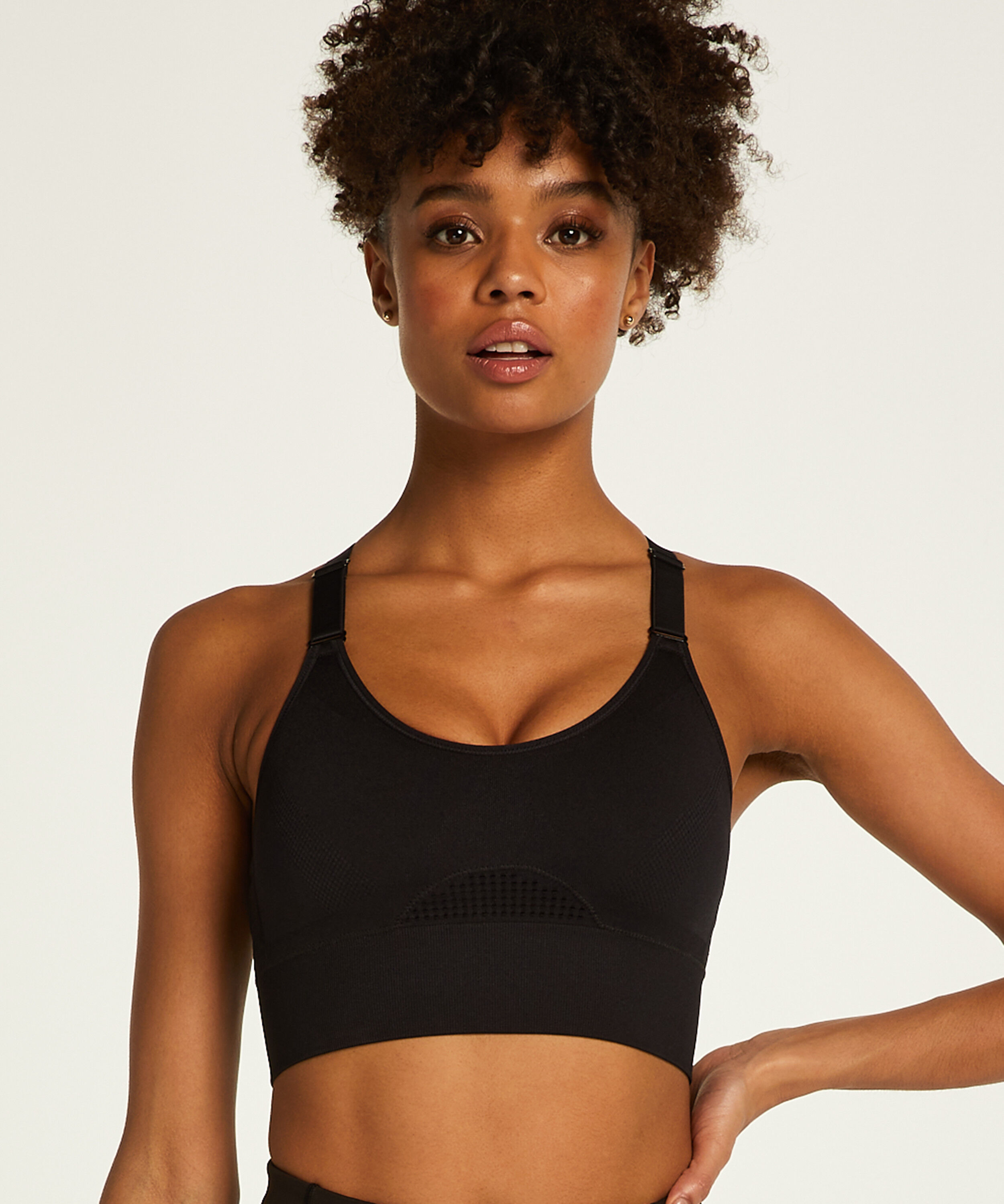 Soutien-gorge de sport HKMX The Comfort Niveau 1, Noir