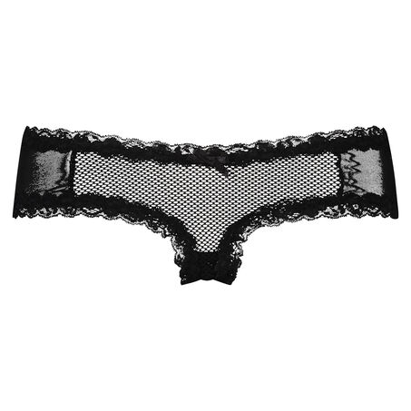 Slip br&eacute;silien V-shape mesh, Noir
