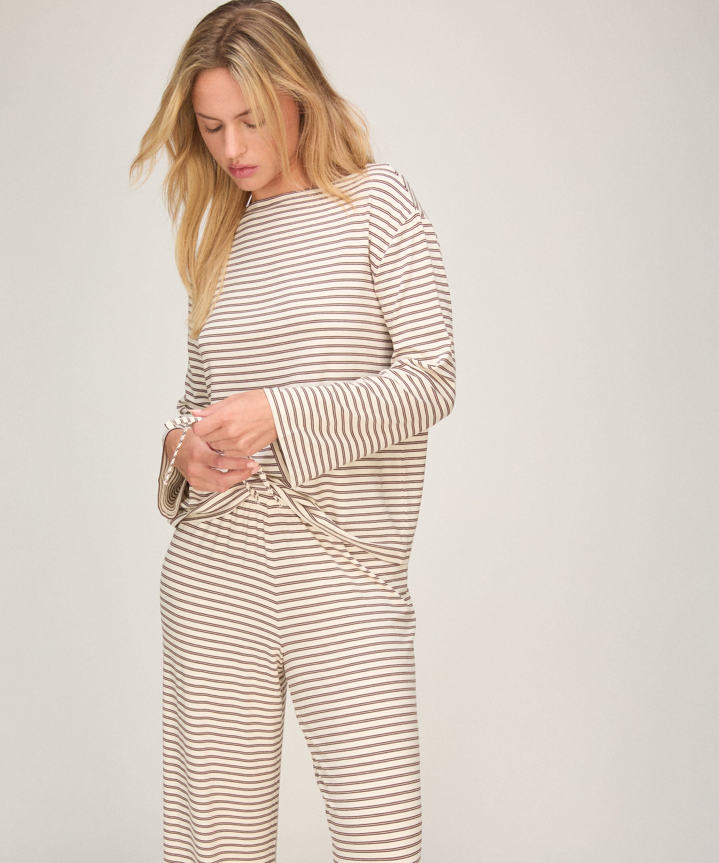 Pantalon en jersey, Blanc Pantalon en jersey, Blanc