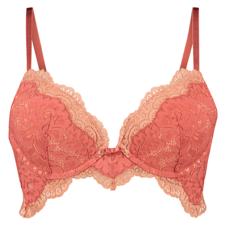 Soutien-gorge à la palangre à armatures préformé push-up Ellie, Rouge