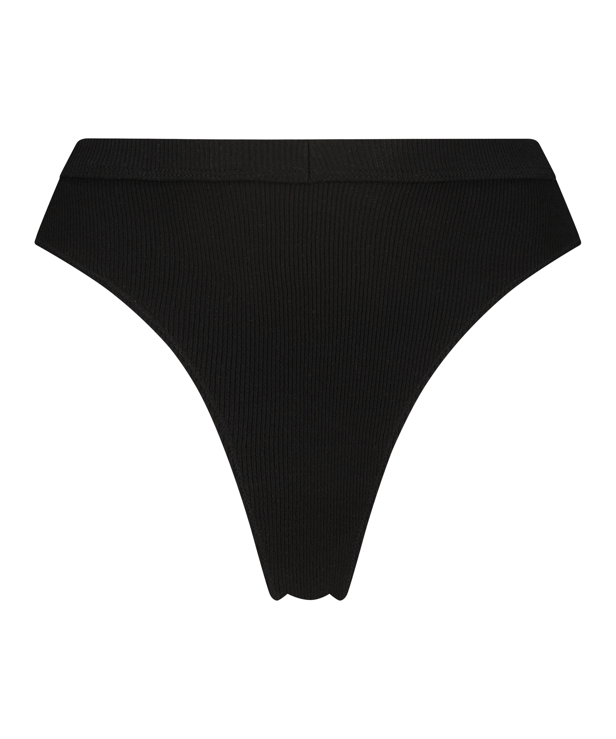 String taille haute Baddie, Noir, main