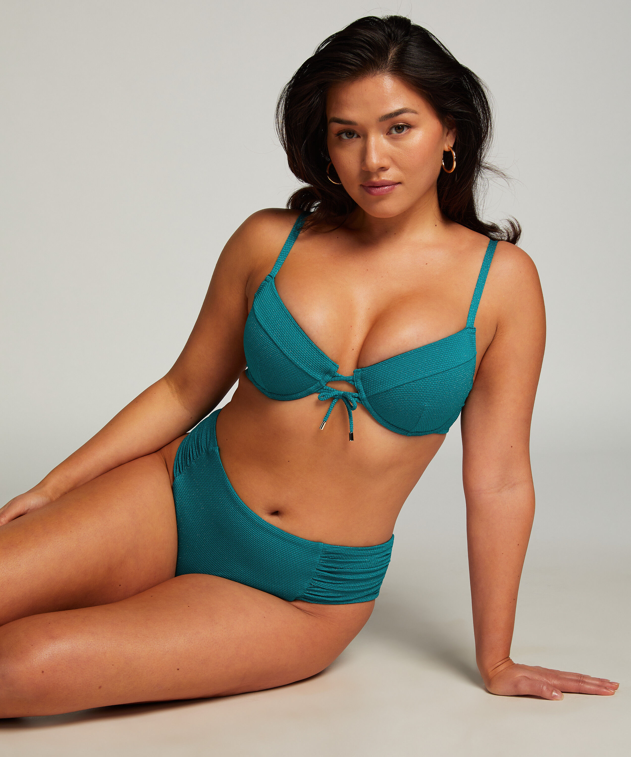 Slip de Bikini Rio Relief, Vert