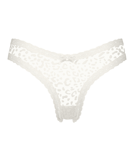 Slip brésilien V-shape Zena, Blanc