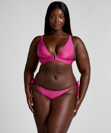 Haut de bikini triangle Luna, Rose
