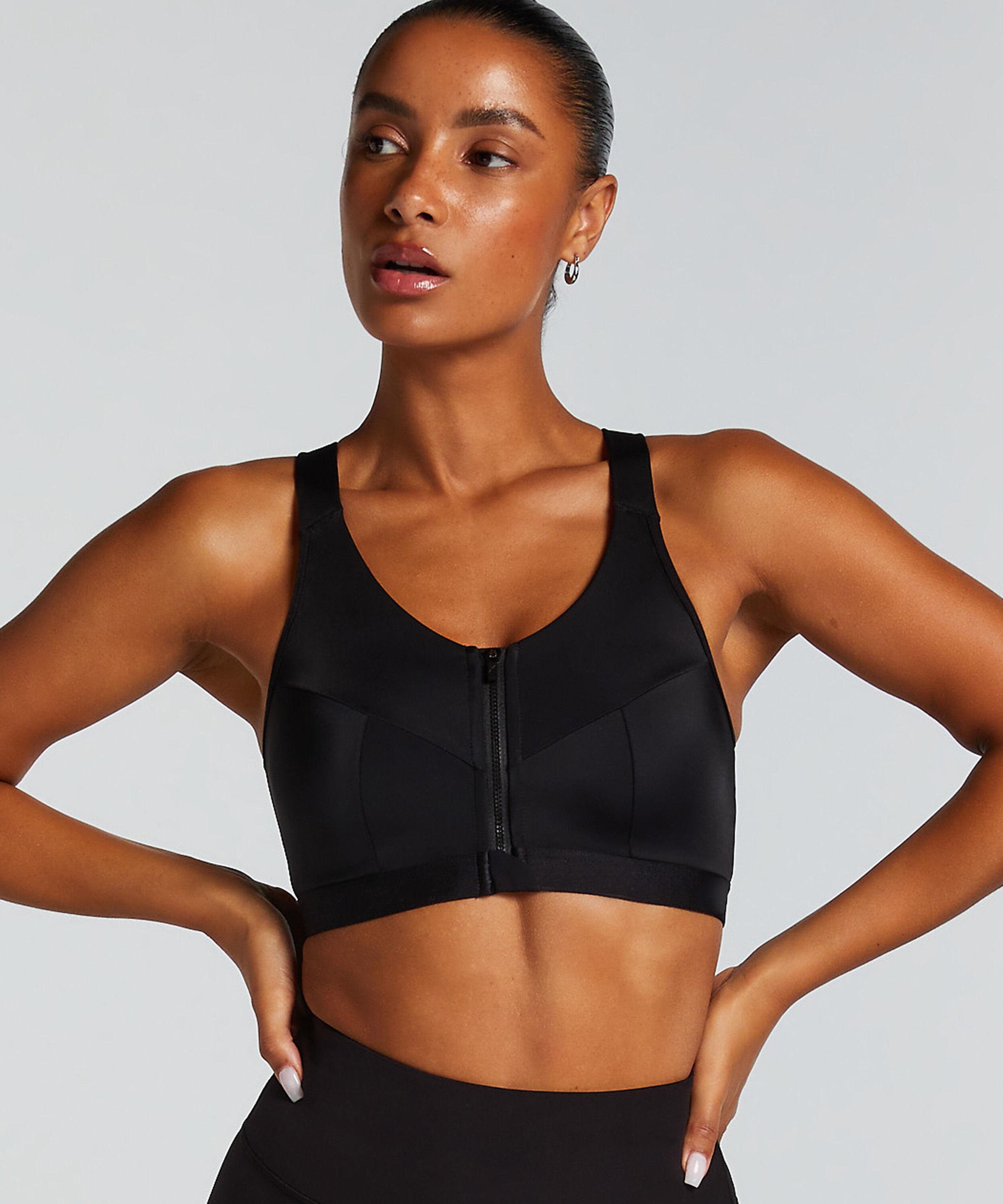 HKMX Soutien-gorge de sport The Pro Maintien niveau 3, Noir