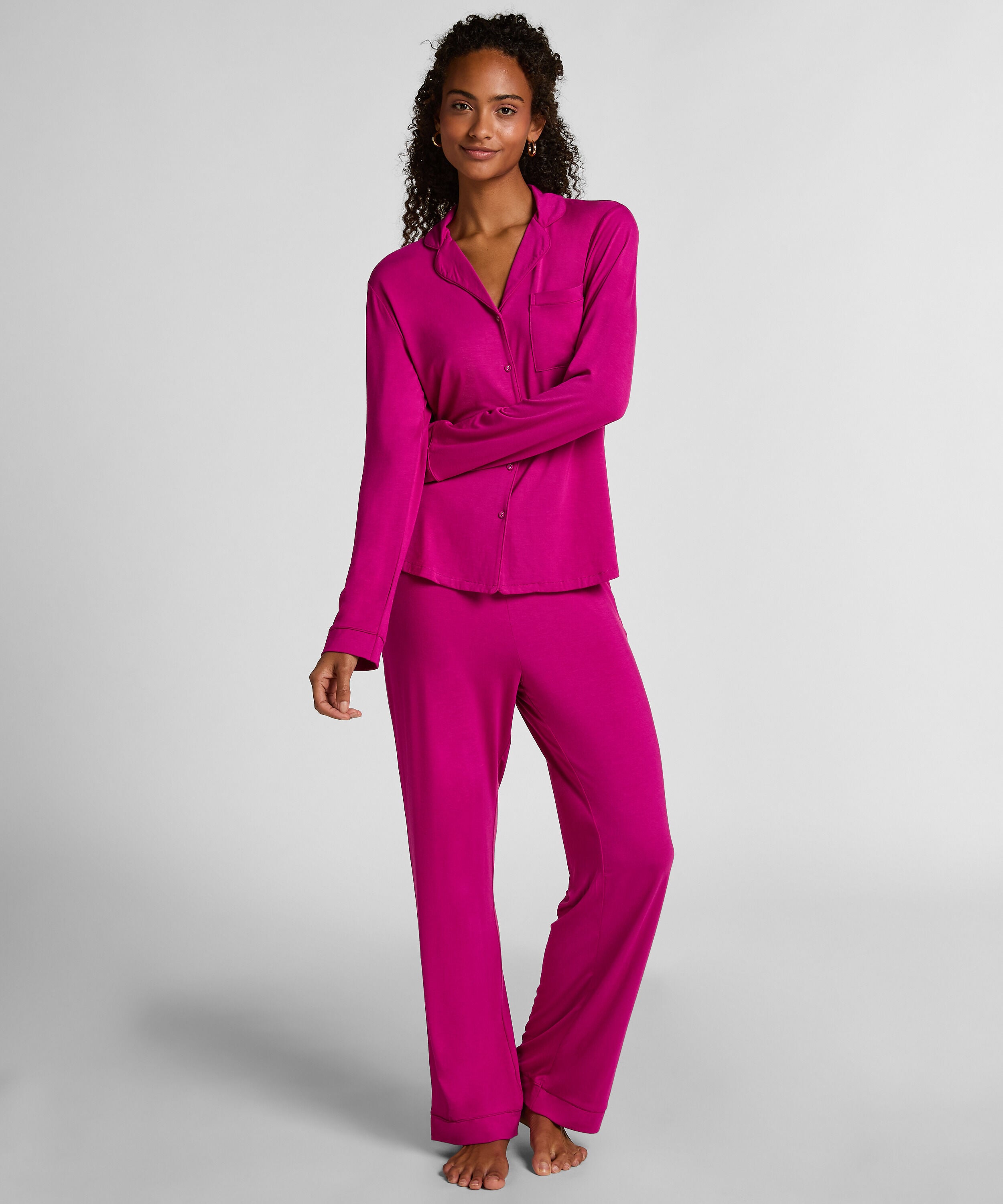 Pantalon en jersey Essential, Rose