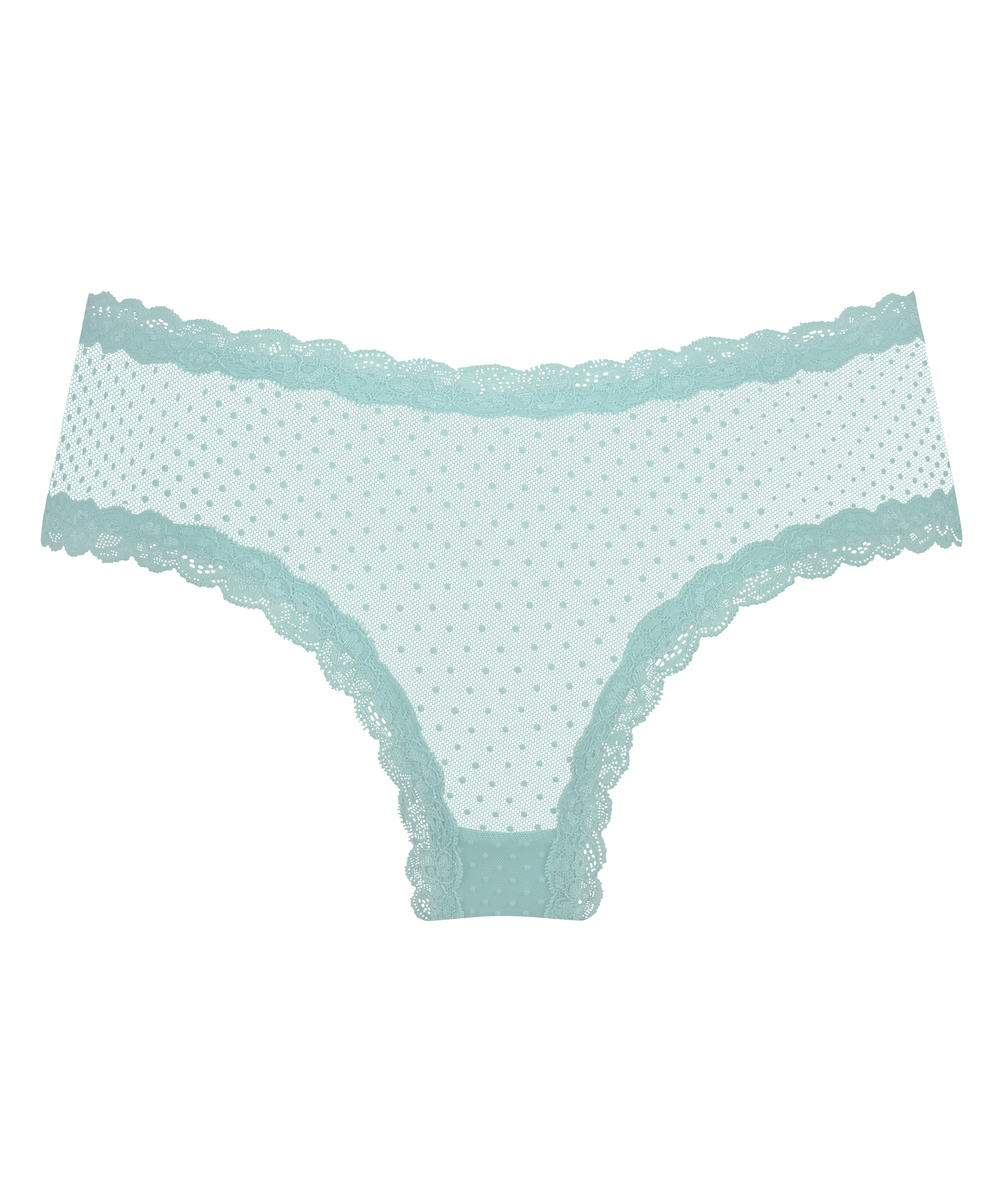 Slip brésilien V-shape mesh, Bleu, main