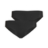 Lot de 3 slips brésiliens invisibles, Noir