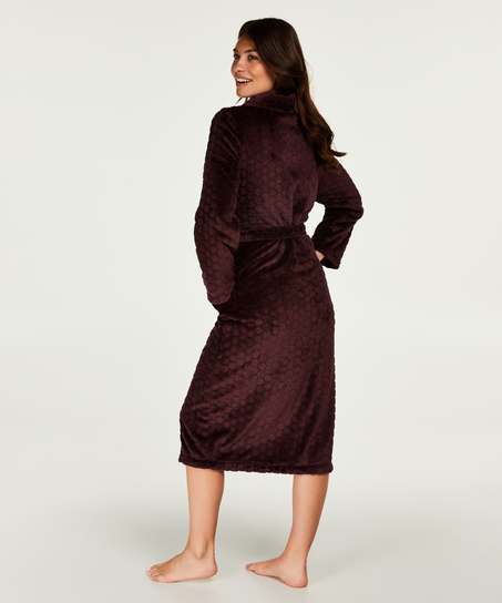 Long peignoir Polaire, Rouge