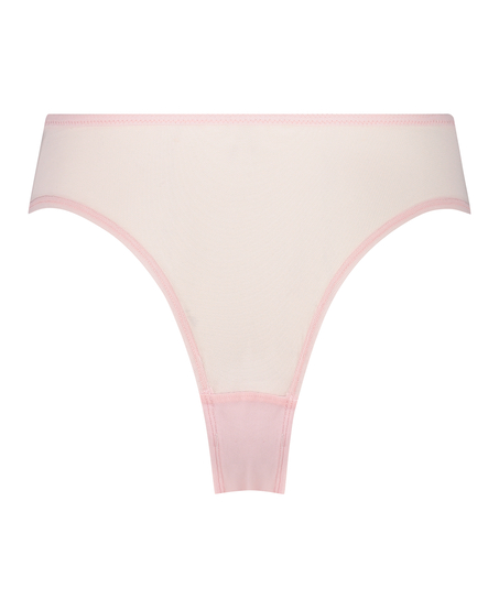 Slip brésilien taille haute Kimberley, Rose