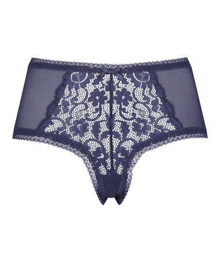 Slip brésilien en forme de V Franzi Curvy, Bleu