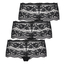 Lot de 3 boxers Sienna, Noir