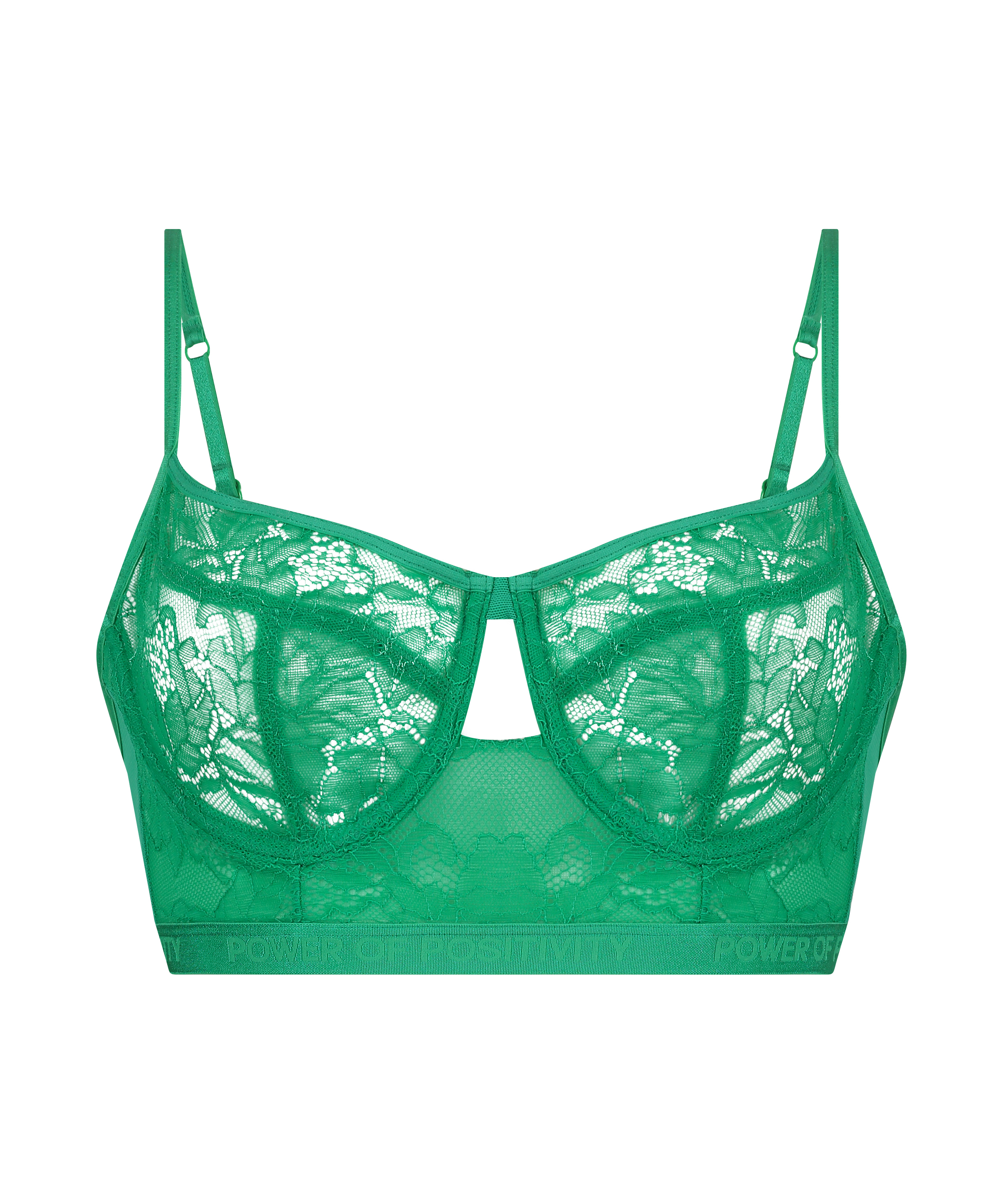 Soutien-gorge à armatures non-préformé longline Fire, Vert, main