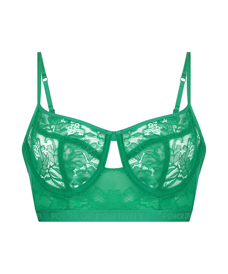 Soutien-gorge à armatures non-préformé longline Fire, Vert
