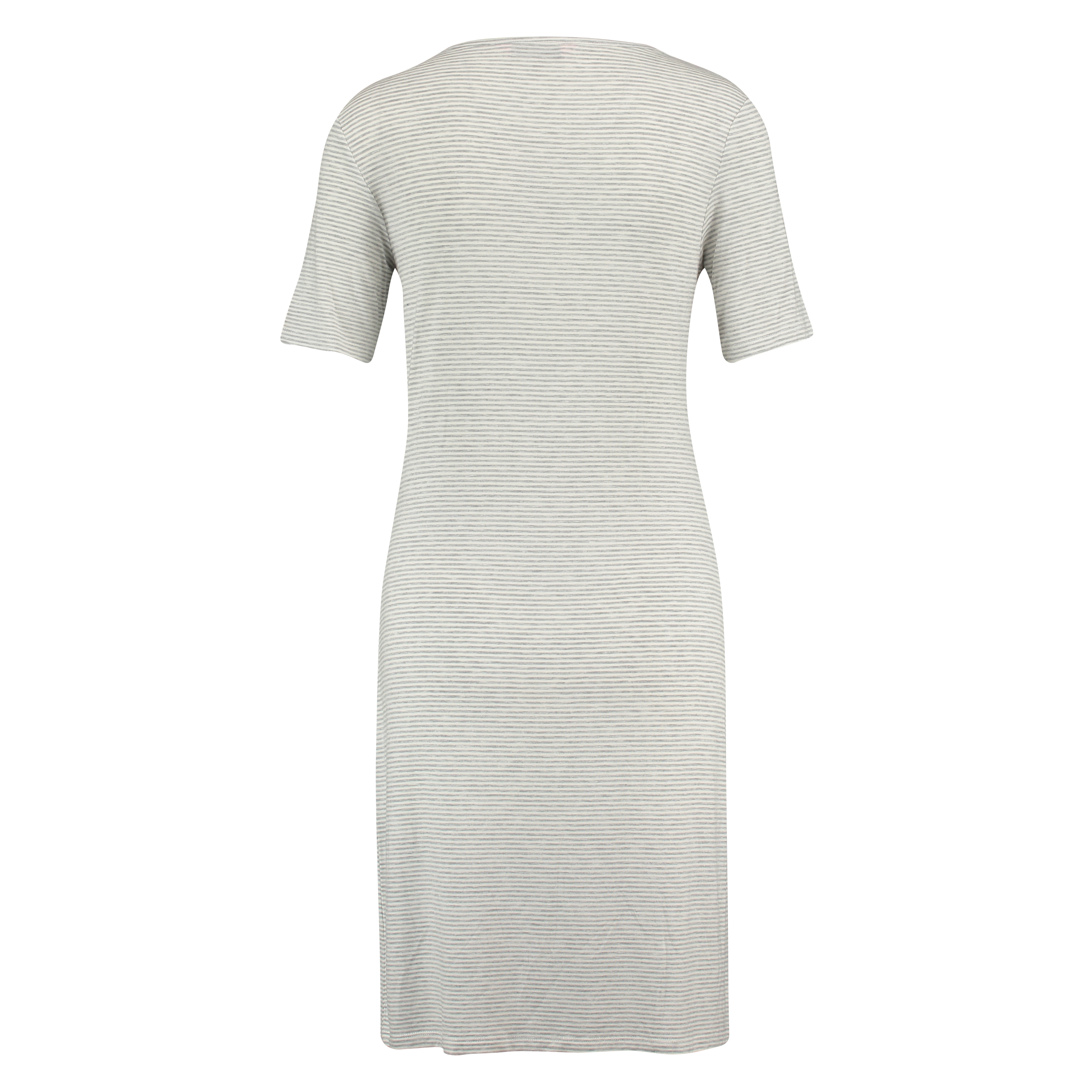 Chemise de nuit à encolure arrondie, Gris, main