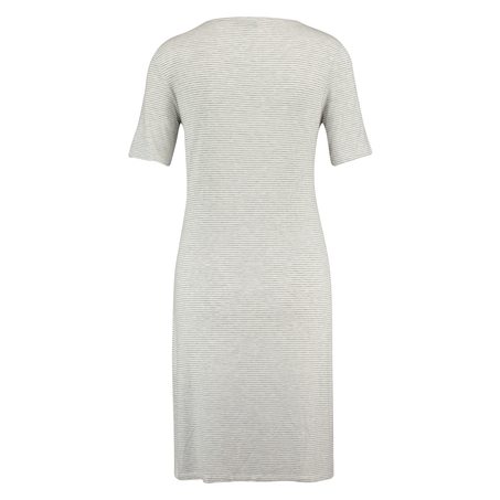 Chemise de nuit à encolure arrondie, Gris