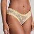 Slip brésilien V-shape mesh, Jaune