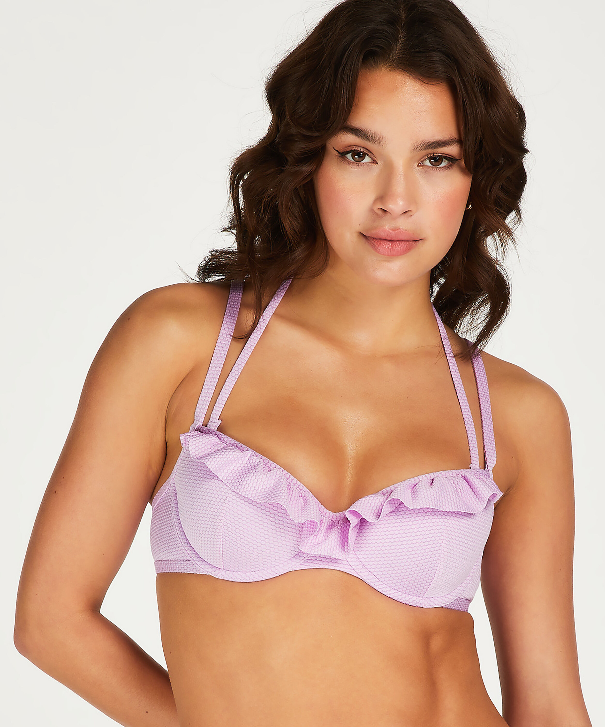 Haut de bikini pr&eacute;form&eacute; &agrave; armatures Seia, Violet
