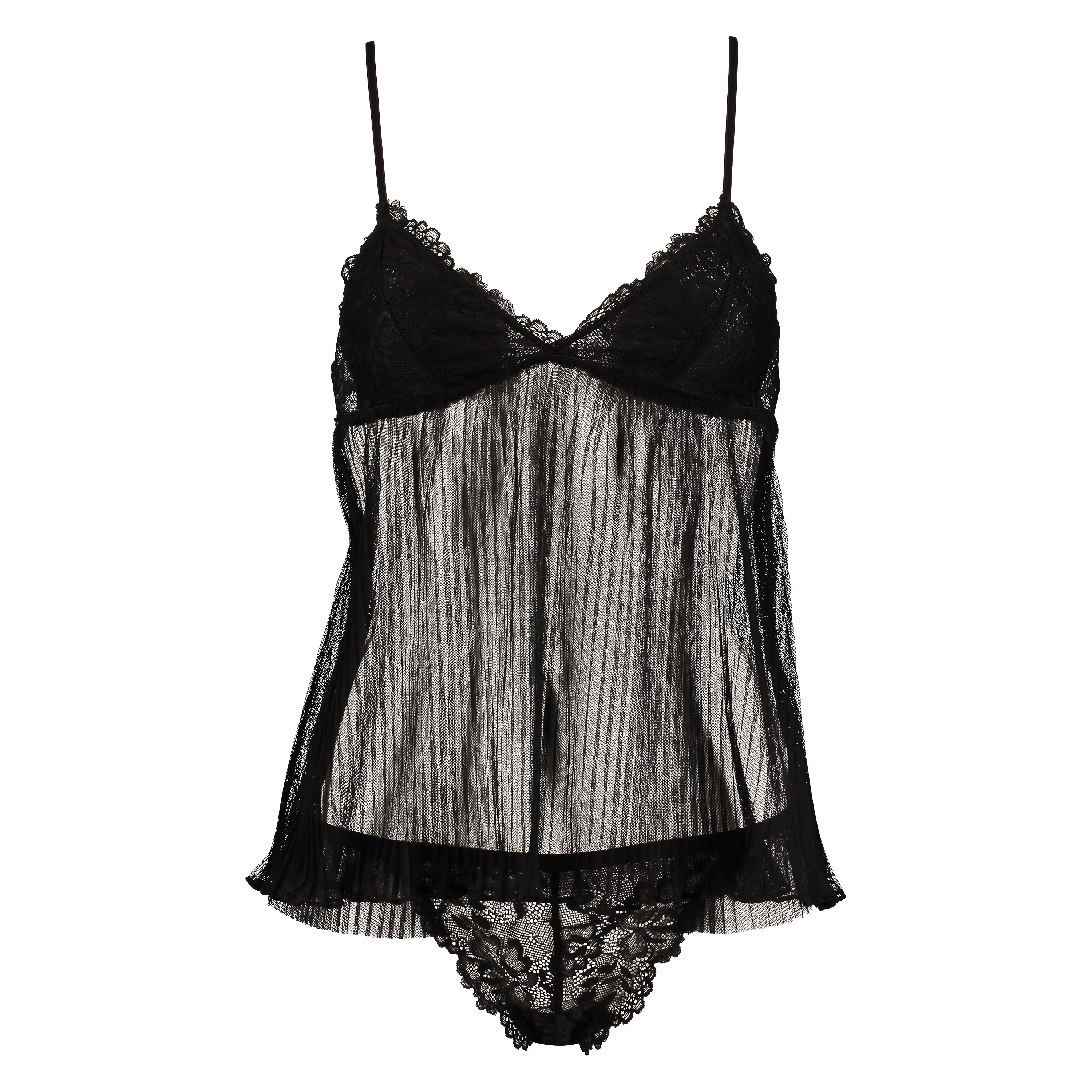 Cami set Dhalia, Noir, main