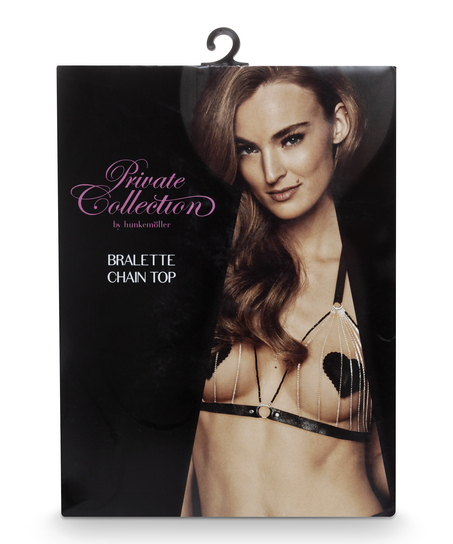 Brassière chain Top, Noir