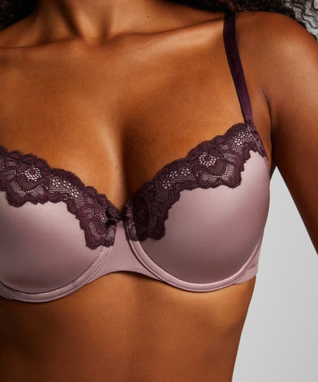 Soutien-gorge à armatures préformé Lace & Shine, Violet