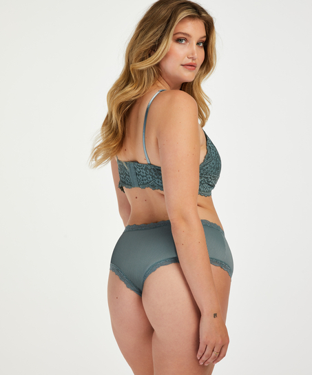 Slip brésilien Miny Curvy, Vert