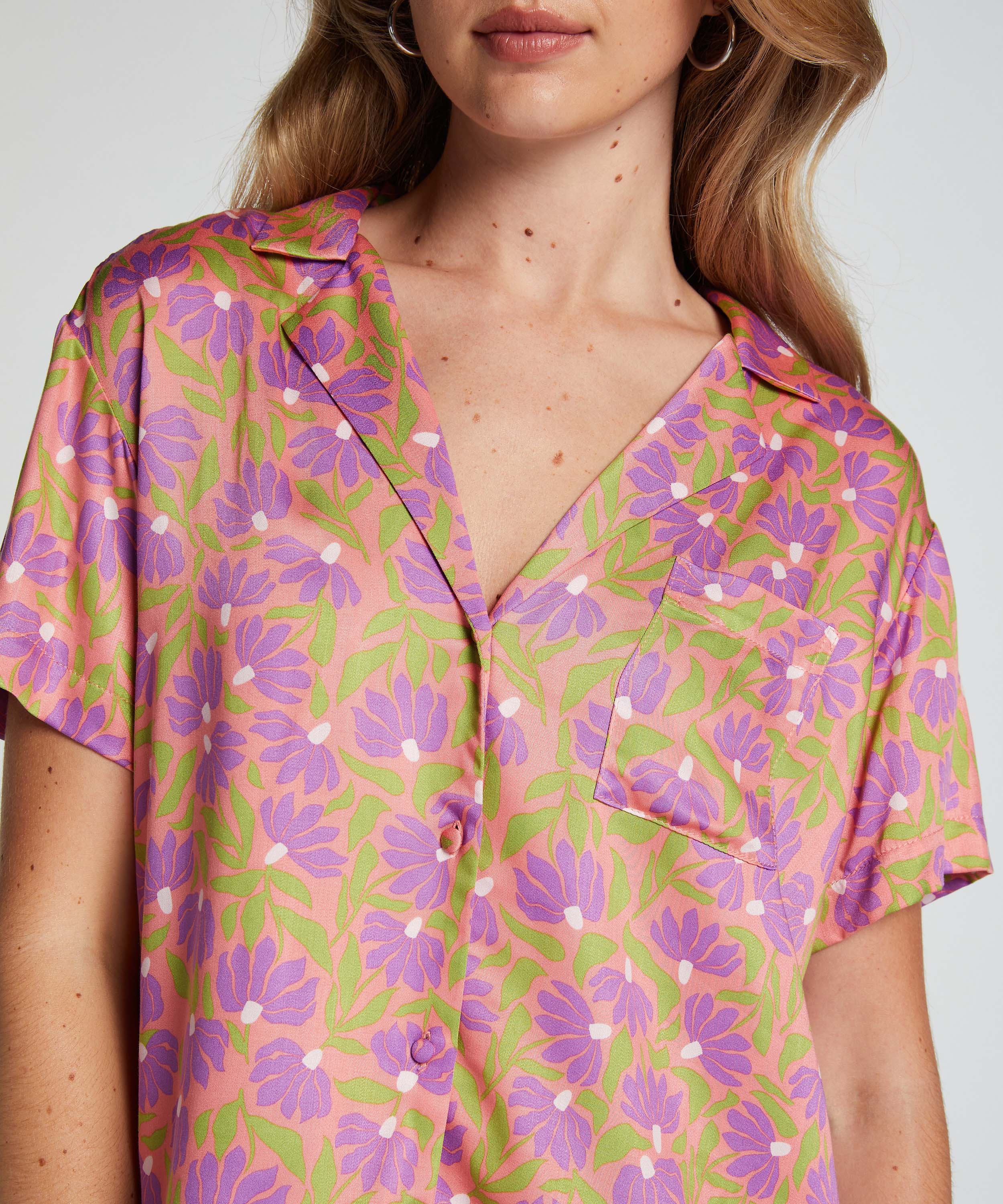 Haut de pyjama, Rose, main