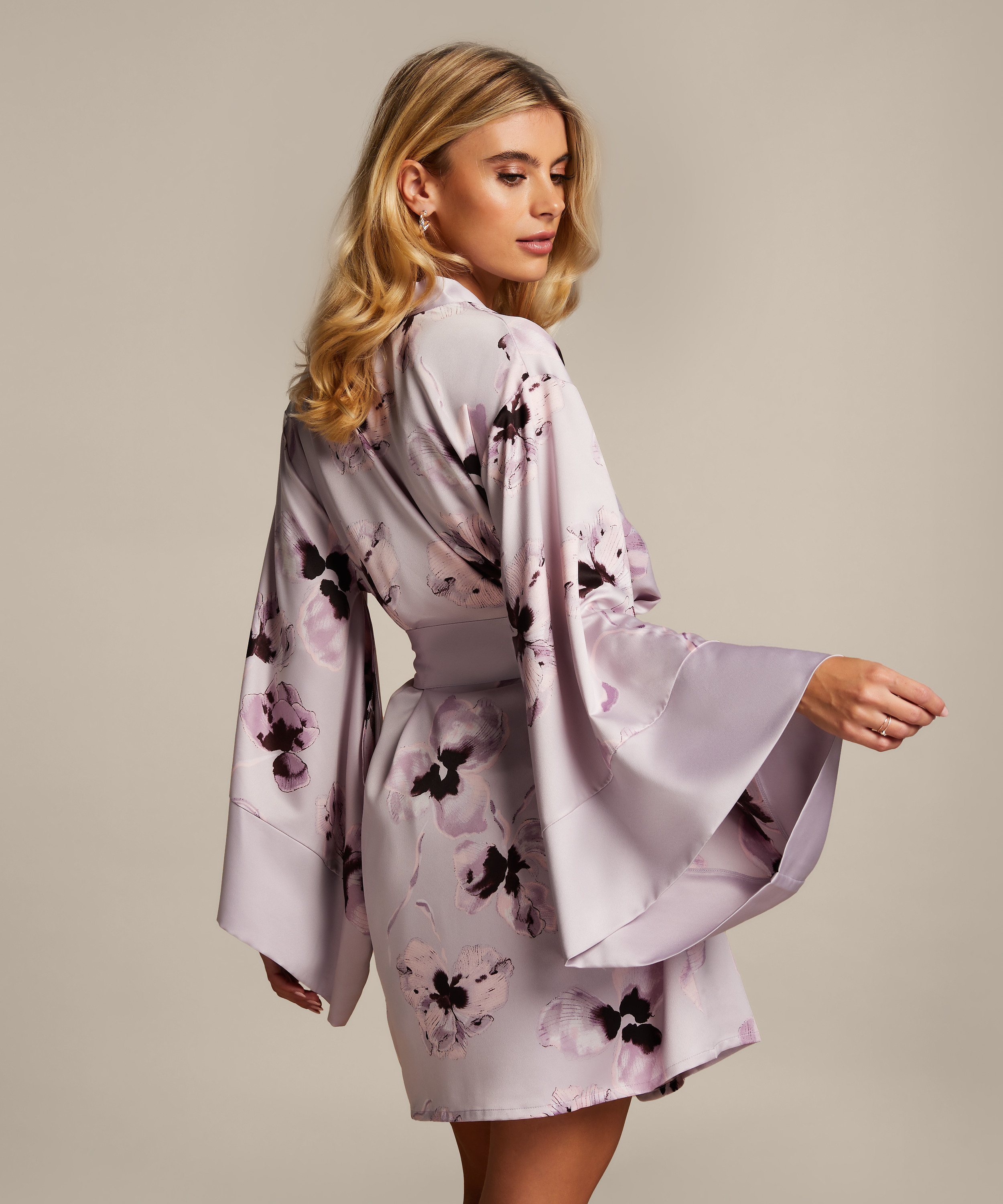 Kimono Satin, Violet, main