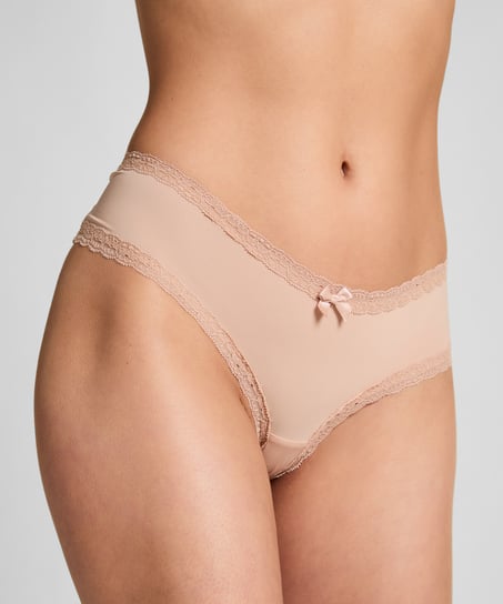 Slip brésilien en forme de V London, Beige