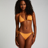 Haut de bikini triangle Scallop Lurex, Orange