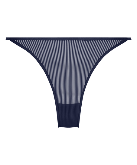 Slip brésilien jambes hautes Kaiden, Bleu