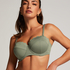 Haut de bikini à armatures à effet push-up préformé Scallop Taille A - E, Vert