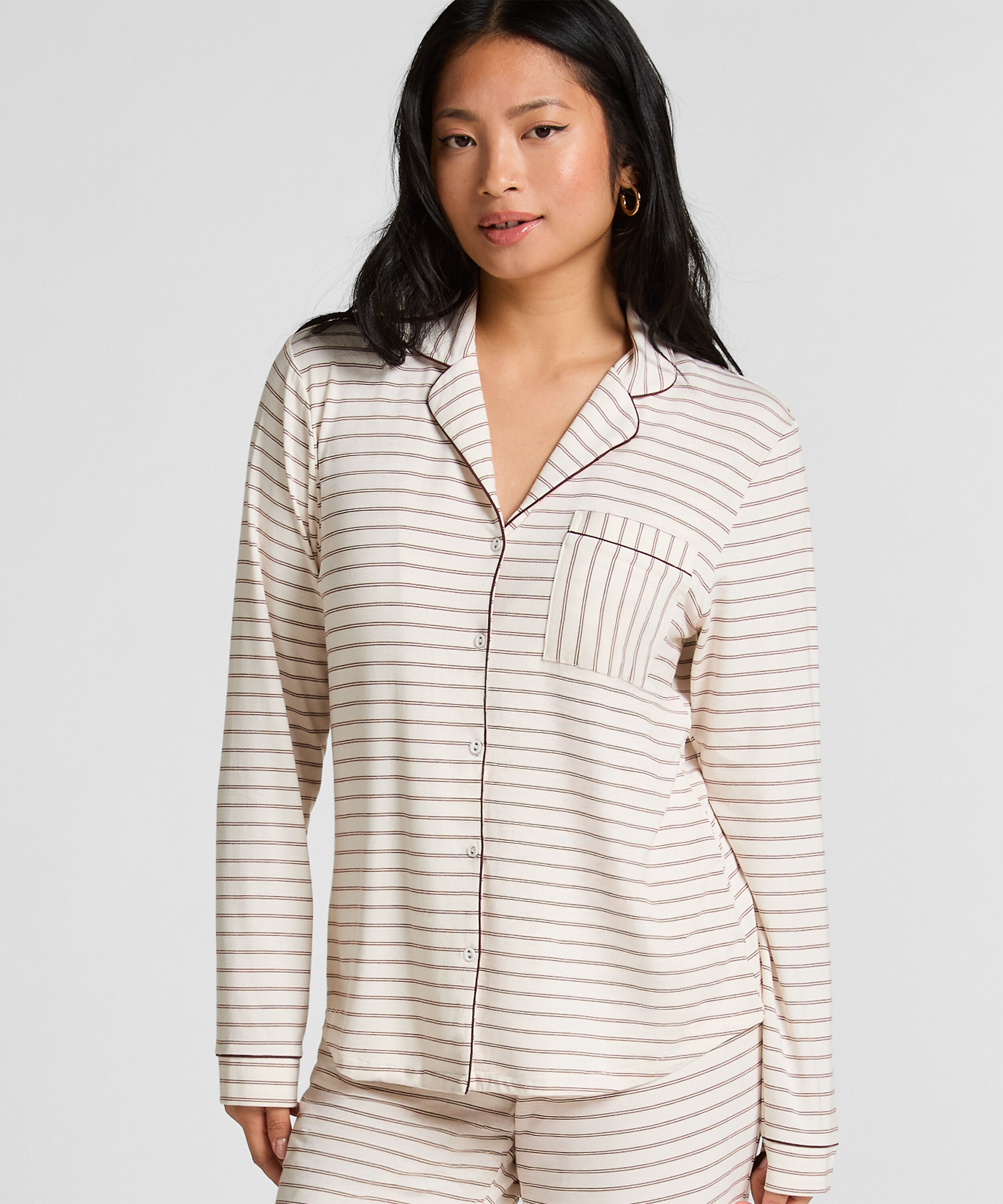 Veste à manches longues en jersey Essential, Blanc
