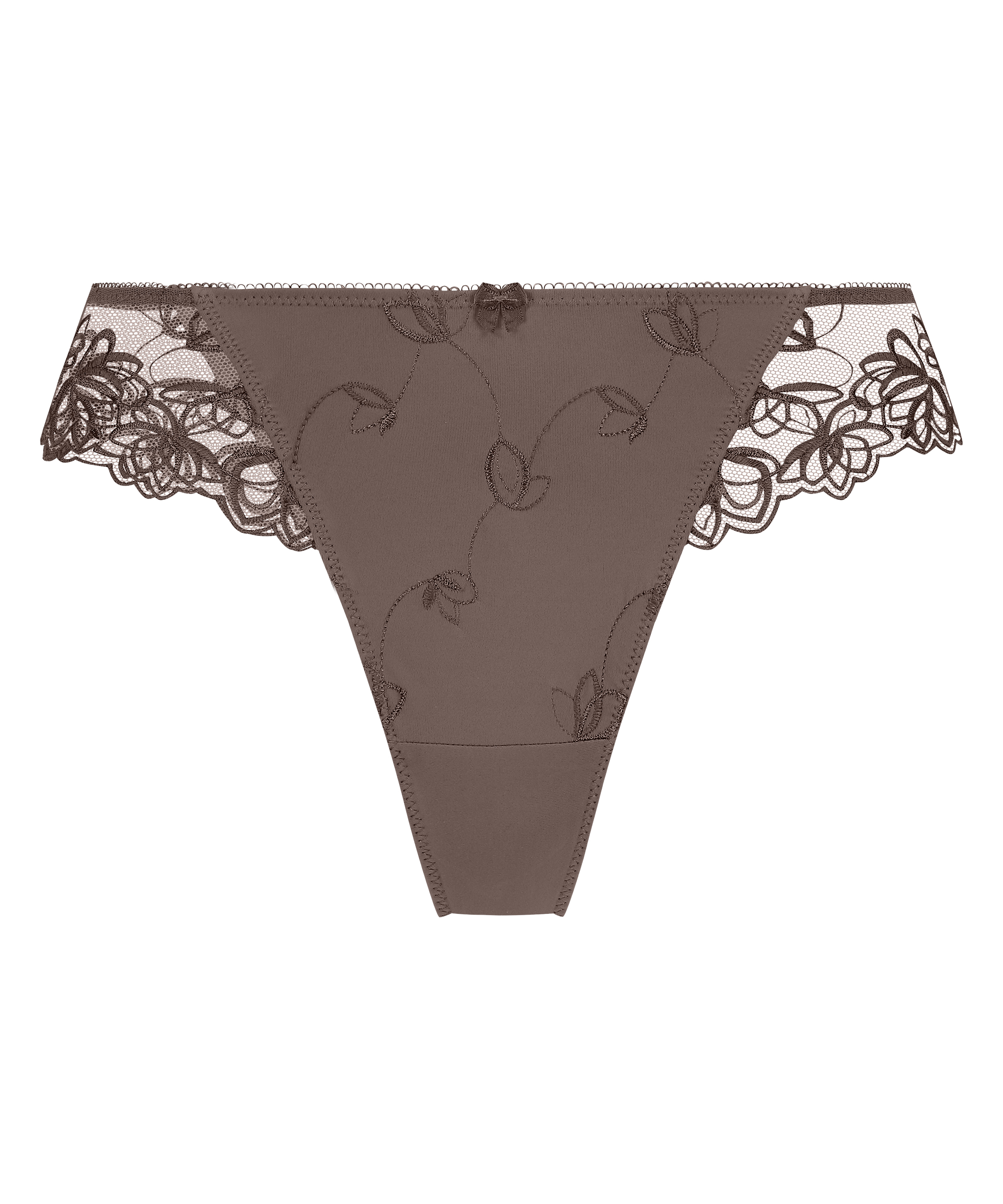 Boxer string Diva, Marron, main