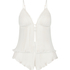 Ensemble Cami Mousseline Plissé, Blanc