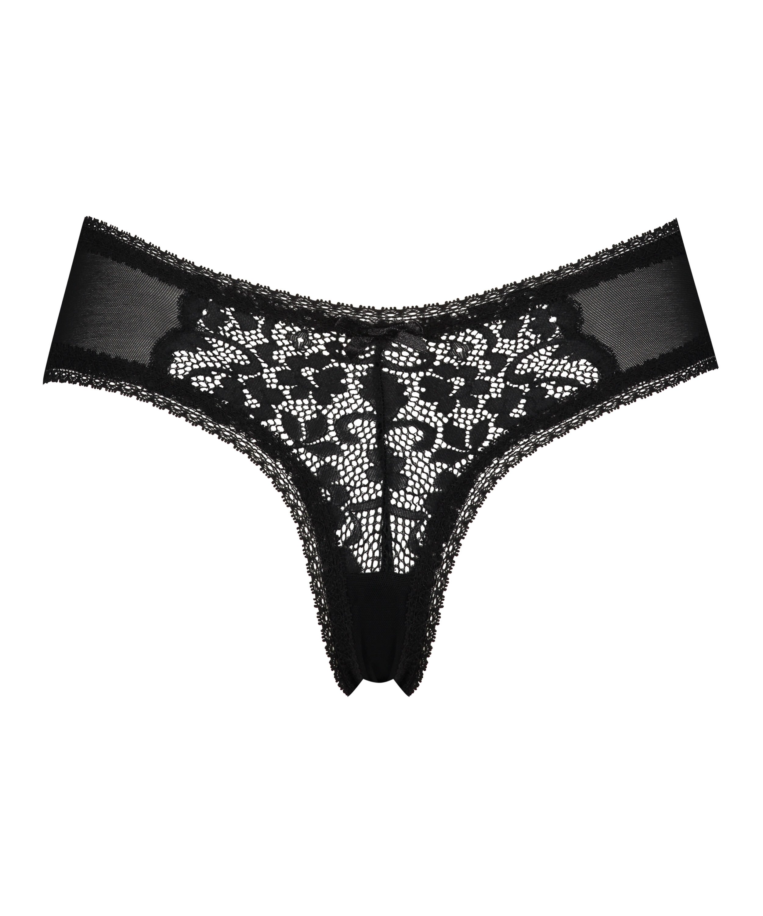 Slip brésilien en forme de V Franzi, Noir