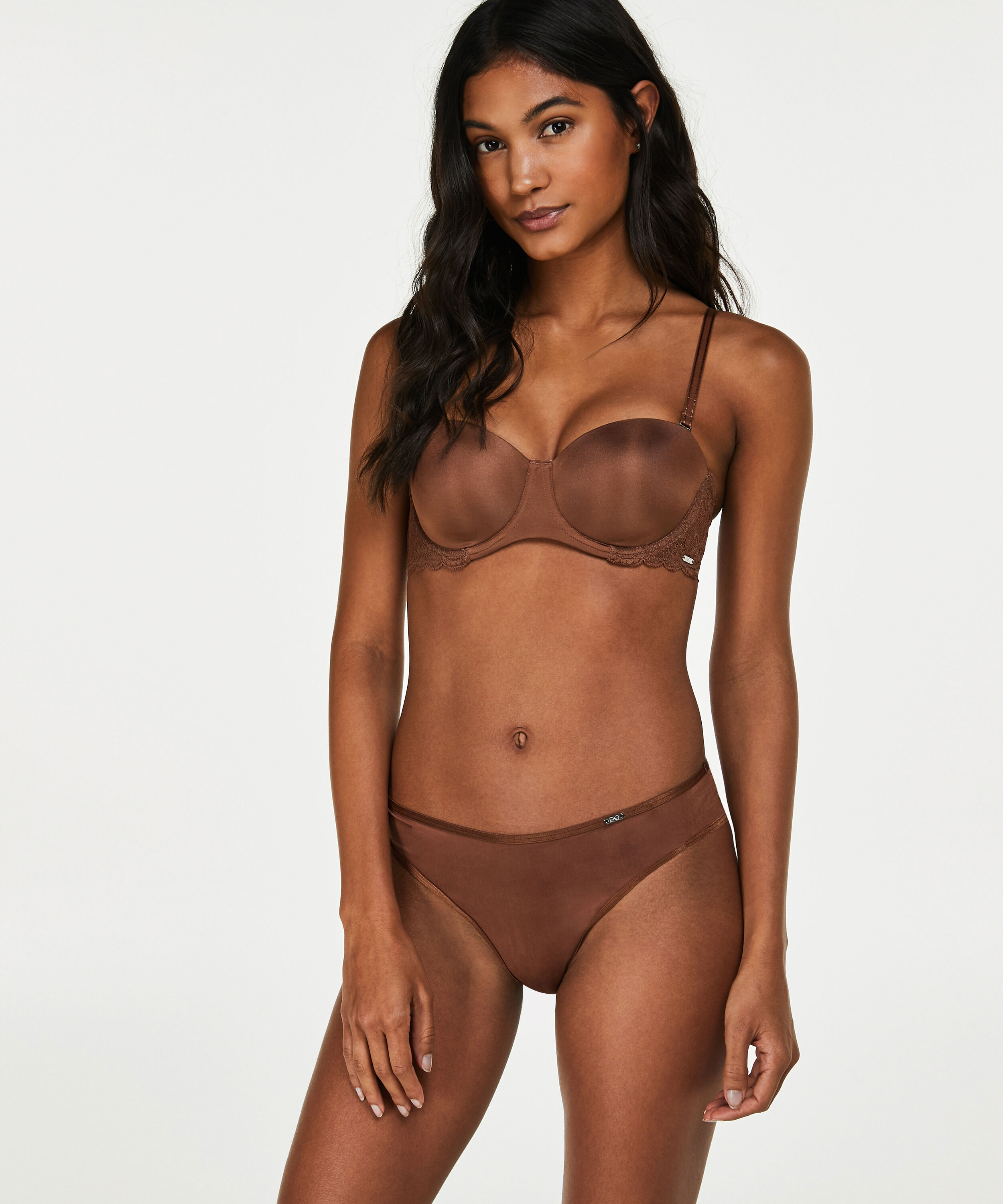 Slip brésilien Angie, Marron